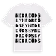 White t-shirt med Nedre Ödsby ordlek t-shirt