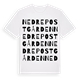 Nedre Postgården ordlek t-shirt