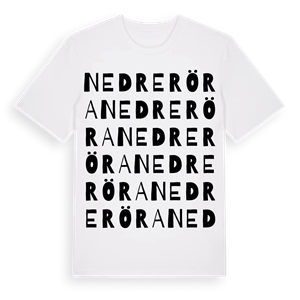 Nedre Röra ordlek t-shirt – ekologisk bomull t-shirt från Pinshirt