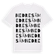 White t-shirt med Nedre Säm ordlek t-shirt