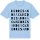 Blue Soul t-shirt med Nedre Sandbäck ordlek t-shirt