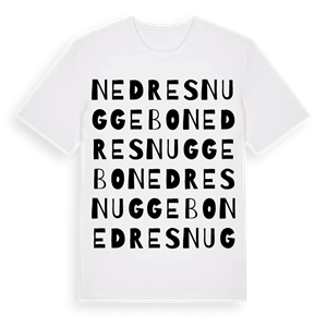 Nedre Snuggebo ordlek t-shirt – ekologisk bomull t-shirt från Pinshirt