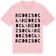Pink Cotton t-shirt med Nedre Socka ordlek t-shirt