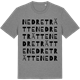 Mid Heather Gray t-shirt med Nedre Trätte ordlek t-shirt