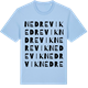 Blue Soul t-shirt med Nedre Vik ordlek t-shirt