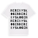 White t-shirt med Nerebyskogen ordlek t-shirt