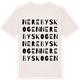 Vintage White t-shirt med Nerebyskogen ordlek t-shirt