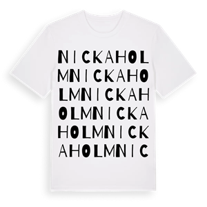 Nickaholm ordlek t-shirt – ekologisk bomull t-shirt från Pinshirt