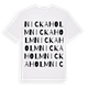 Nickaholm ordlek t-shirt
