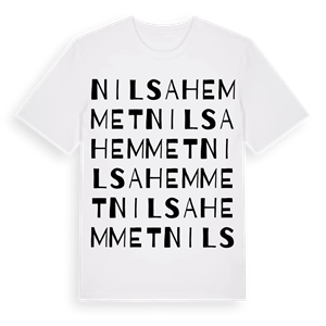 Nilsahemmet ordlek t-shirt – ekologisk bomull t-shirt från Pinshirt