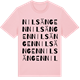 Pink Cotton t-shirt med Nilsängen ordlek t-shirt