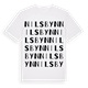 White t-shirt med Nilsbyn ordlek t-shirt