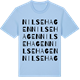 Blue Soul t-shirt med Nilsehagen ordlek t-shirt
