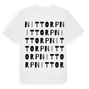 Nittorp ordlek t-shirt – ekologisk bomull t-shirt från Pinshirt