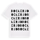White t-shirt med Nockerud ordlek t-shirt
