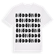 White t-shirt med Nöddö ordlek t-shirt