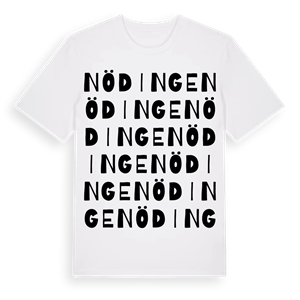 Nödinge ordlek t-shirt – ekologisk bomull t-shirt från Pinshirt