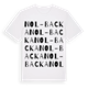 White t-shirt med Nol-Backa ordlek t-shirt