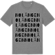 Mid Heather Gray t-shirt med Nolängen ordlek t-shirt