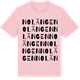 Pink Cotton t-shirt med Nolängen ordlek t-shirt