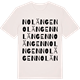 Vintage White t-shirt med Nolängen ordlek t-shirt
