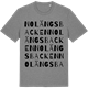 Mid Heather Gray t-shirt med Nolängsbacken ordlek t-shirt