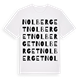 White t-shirt med Nolberget ordlek t-shirt