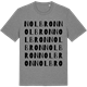 Mid Heather Gray t-shirt med Nolbron ordlek t-shirt