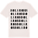 Vintage White t-shirt med Nolbron ordlek t-shirt