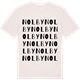 Vintage White t-shirt med Nolby ordlek t-shirt