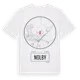 White t-shirt med Nolby t-shirt