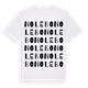 White t-shirt med Nolebo ordlek t-shirt