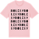 Pink Cotton t-shirt med Noleby ordlek t-shirt