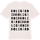Vintage White t-shirt med Nolegården ordlek t-shirt