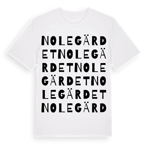 Nolegärdet ordlek t-shirt – ekologisk bomull t-shirt från Pinshirt