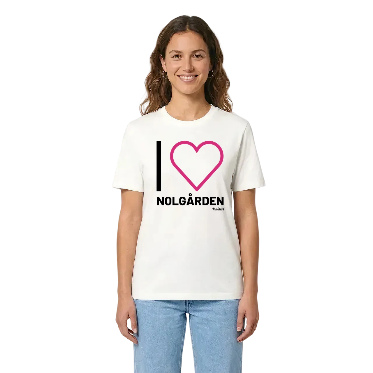 Jag älskar Nolgården t-shirt stort tryck i miljö