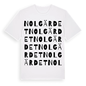 Nolgärdet ordlek t-shirt – ekologisk bomull t-shirt från Pinshirt
