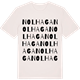 Vintage White t-shirt med Nolhaga ordlek t-shirt