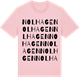 Pink Cotton t-shirt med Nolhagen ordlek t-shirt