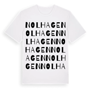 Nolhagen ordlek t-shirt – ekologisk bomull t-shirt från Pinshirt