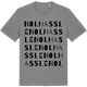 Mid Heather Gray t-shirt med Nolhassle ordlek t-shirt