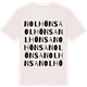 Vintage White t-shirt med Nolhönsa ordlek t-shirt