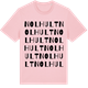 Pink Cotton t-shirt med Nolhult ordlek t-shirt