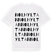 Nolhyltan ordlek t-shirt