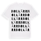 Nolkärr ordlek t-shirt
