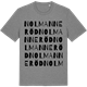 Mid Heather Gray t-shirt med Nolmanneröd ordlek t-shirt