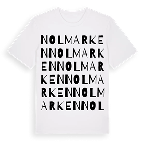 Nolmarken ordlek t-shirt – ekologisk bomull t-shirt från Pinshirt