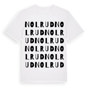 Nolrud ordlek t-shirt – ekologisk bomull t-shirt från Pinshirt