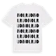 White t-shirt med Nolrud ordlek t-shirt