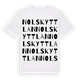 Nolskyttlan ordlek t-shirt